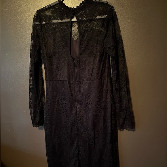 Black Lace Dress - Picture 2 of 6